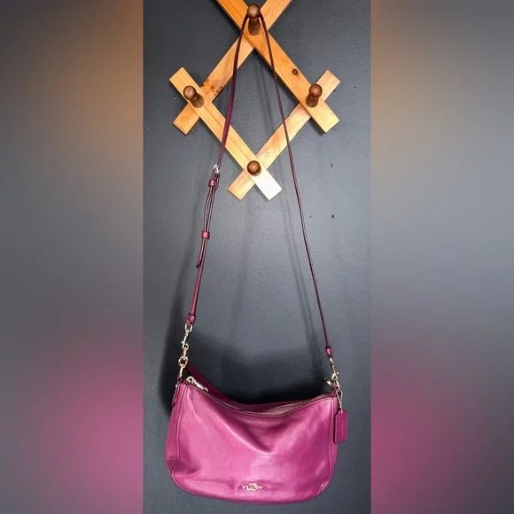 Coach Chelsea, 2way Smooth Purple Calf Leather Bag (2015) - 37018 - Picture 16 of 16